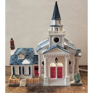 Lemax Christmas Village United Church 2000 Plymouth Corners Box Retired 05462
